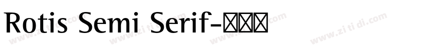 Rotis Semi Serif字体转换